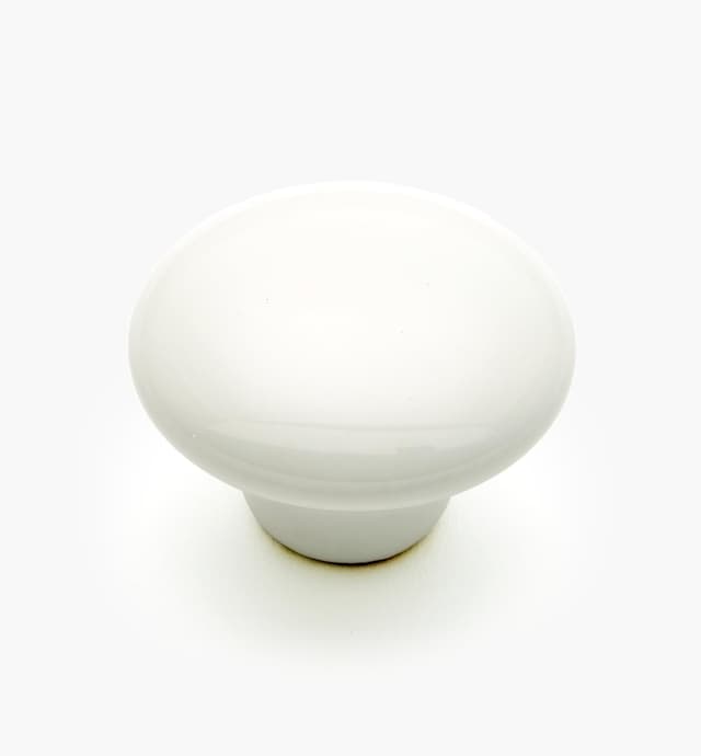 image of White Ceramic Knob