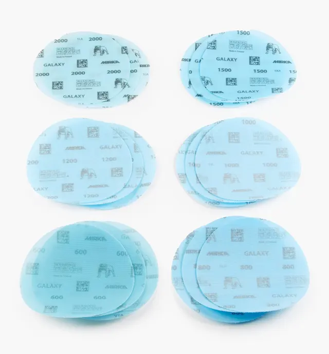 image of 18-Pc. Sample Pack of Mirka Fine 6" Galaxy Grip Discs