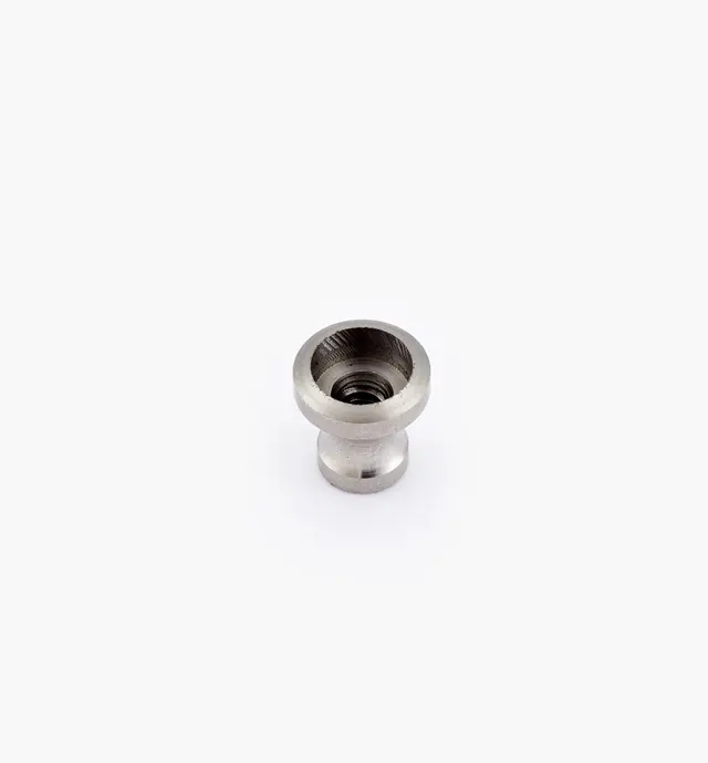 image of Veritas Stainless-Steel Small Smooth Insert Knobs