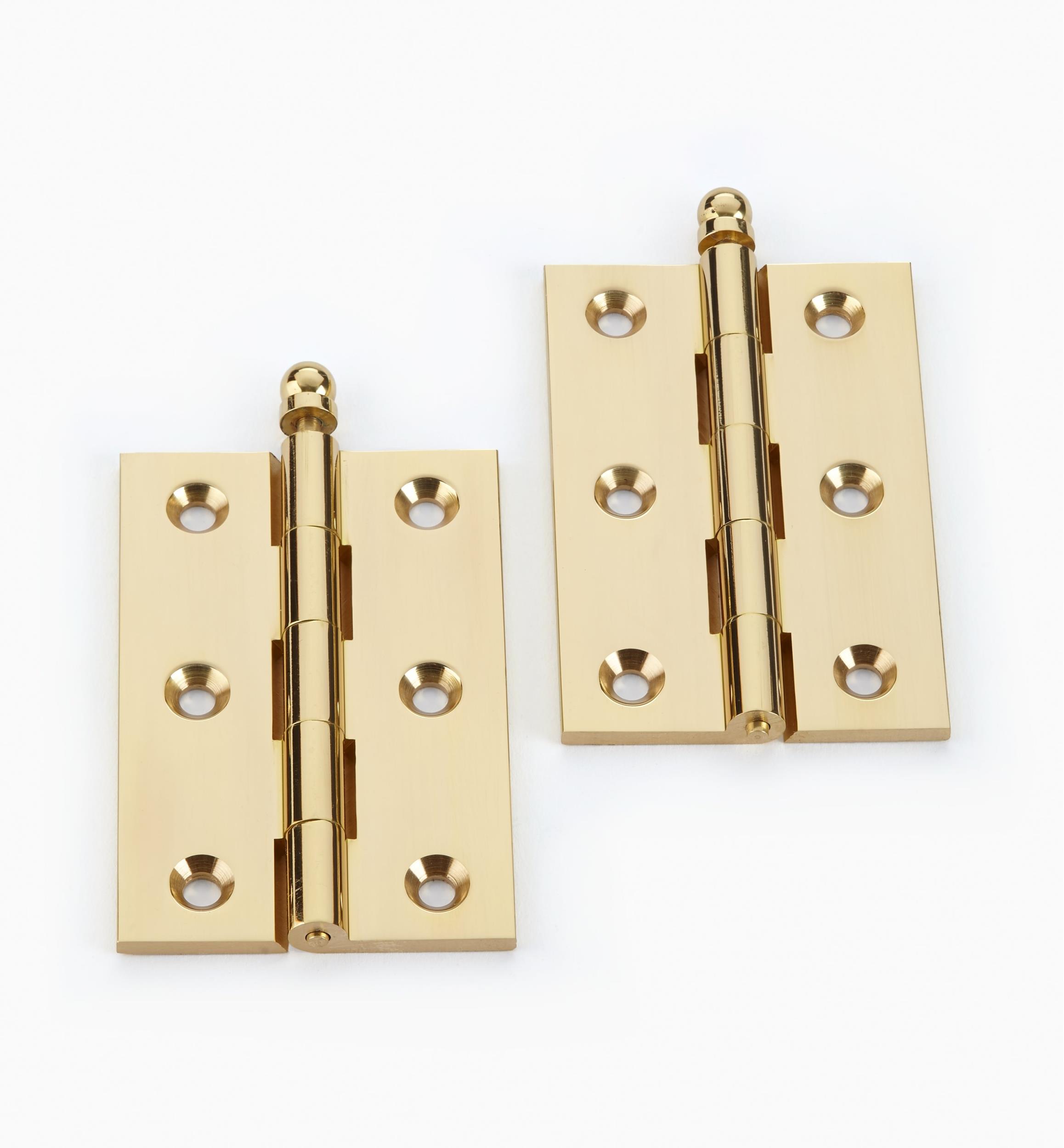 Charnières de porte en laiton à broche mobile