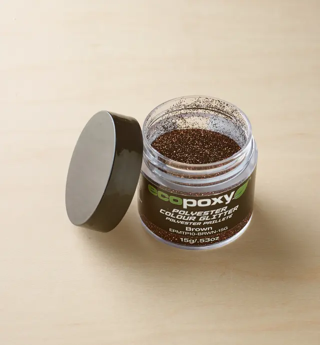 image of EcoPoxy Brown Polyester Glitter