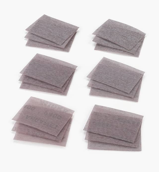 image of 18-Pc. Sample Pack of Mirka Abranet 3" × 4" Grip Sheets
