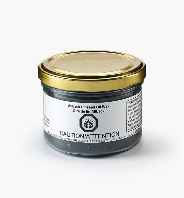 image of Allbäck Black Linseed Oil Wax