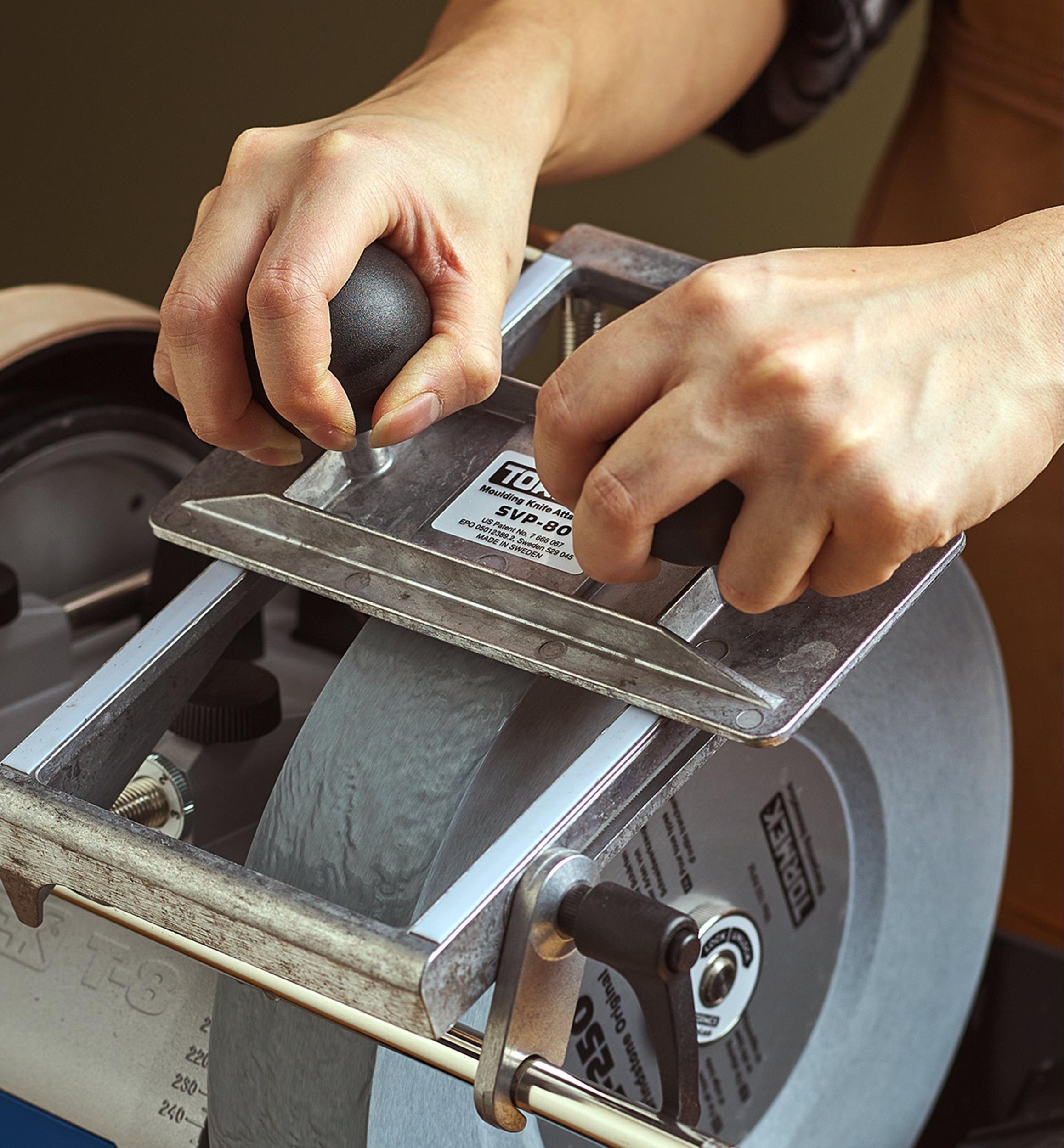 Guide d'affûtage pour couteaux à moulurer Tormek