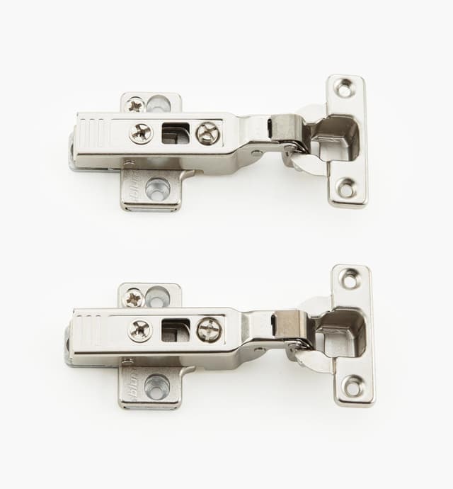 image of Blum Self-Closing Half-Overlay Clip-Top Mini Hinges