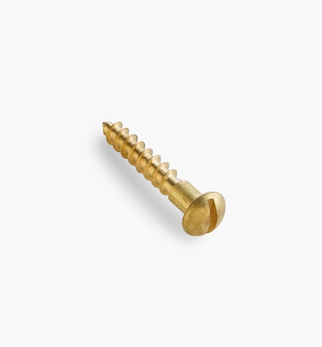 image of 1" #8 Round-Head Brass Screws