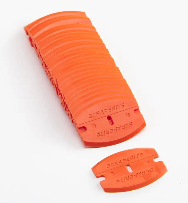 image of Curved Orange Plastic Razor Blades