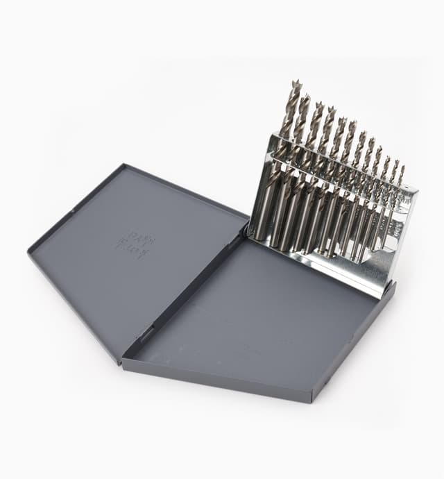 image of Set of 12 HSS Lipped Imperial Brad-Point Drills