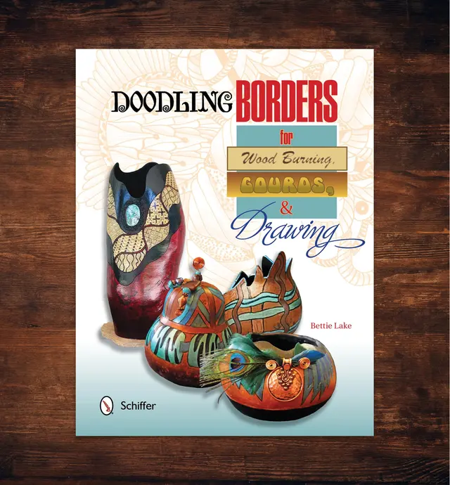 image of Doodling Borders for Wood Burning, Gourds & Drawing
