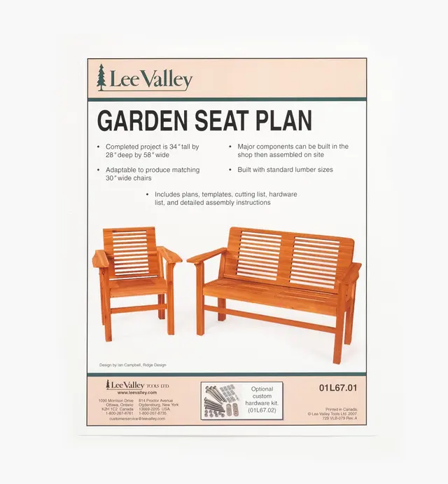 image of Garden Seat Plan