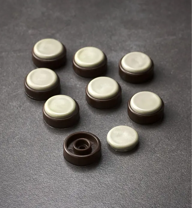 image of Patins glisseurs pour meuble, chocolat