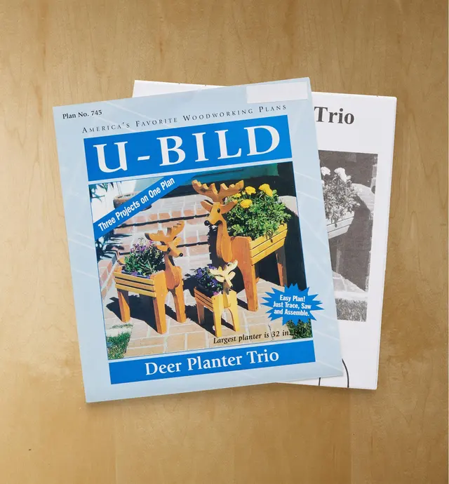 image of Deer Planter Trio Plan