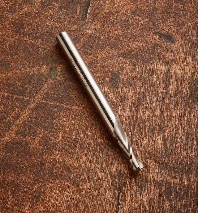 image of Leigh 3/16" High-Speed Steel Spiral Upcut Bit, 1/4" Shank