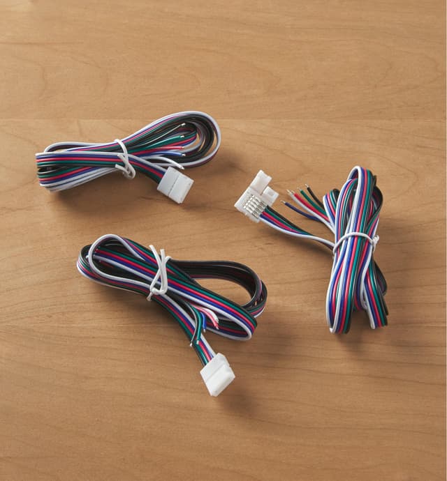 00U4653 - RGB+W 48" Extension Connectors, pkg. of 3