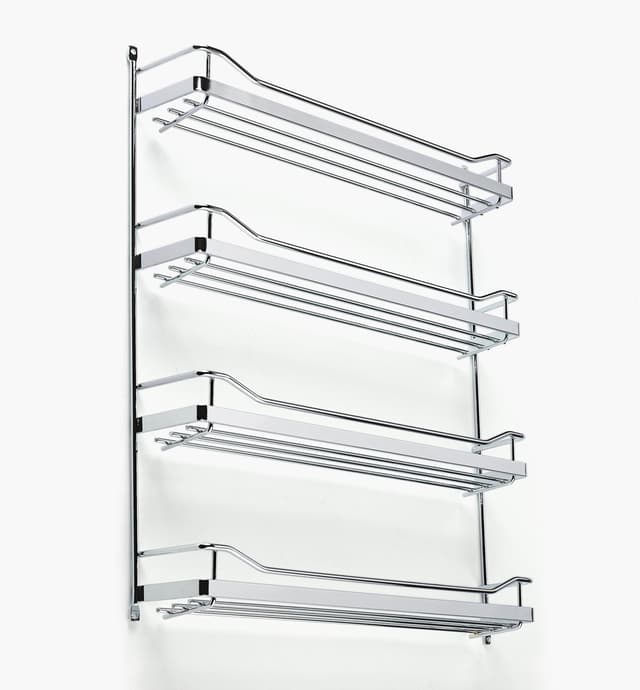 image of Wide Four-Shelf Screw-Mount Spice Rack