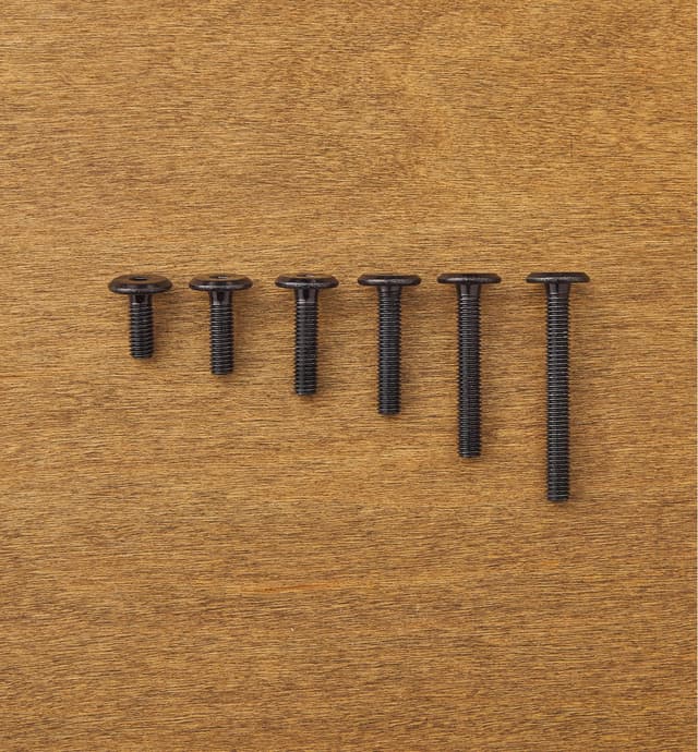 image of Rampa Black M6 Flat-Head Bolts