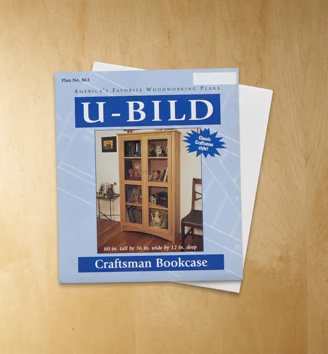 image of Craftsman Bookcase Plan