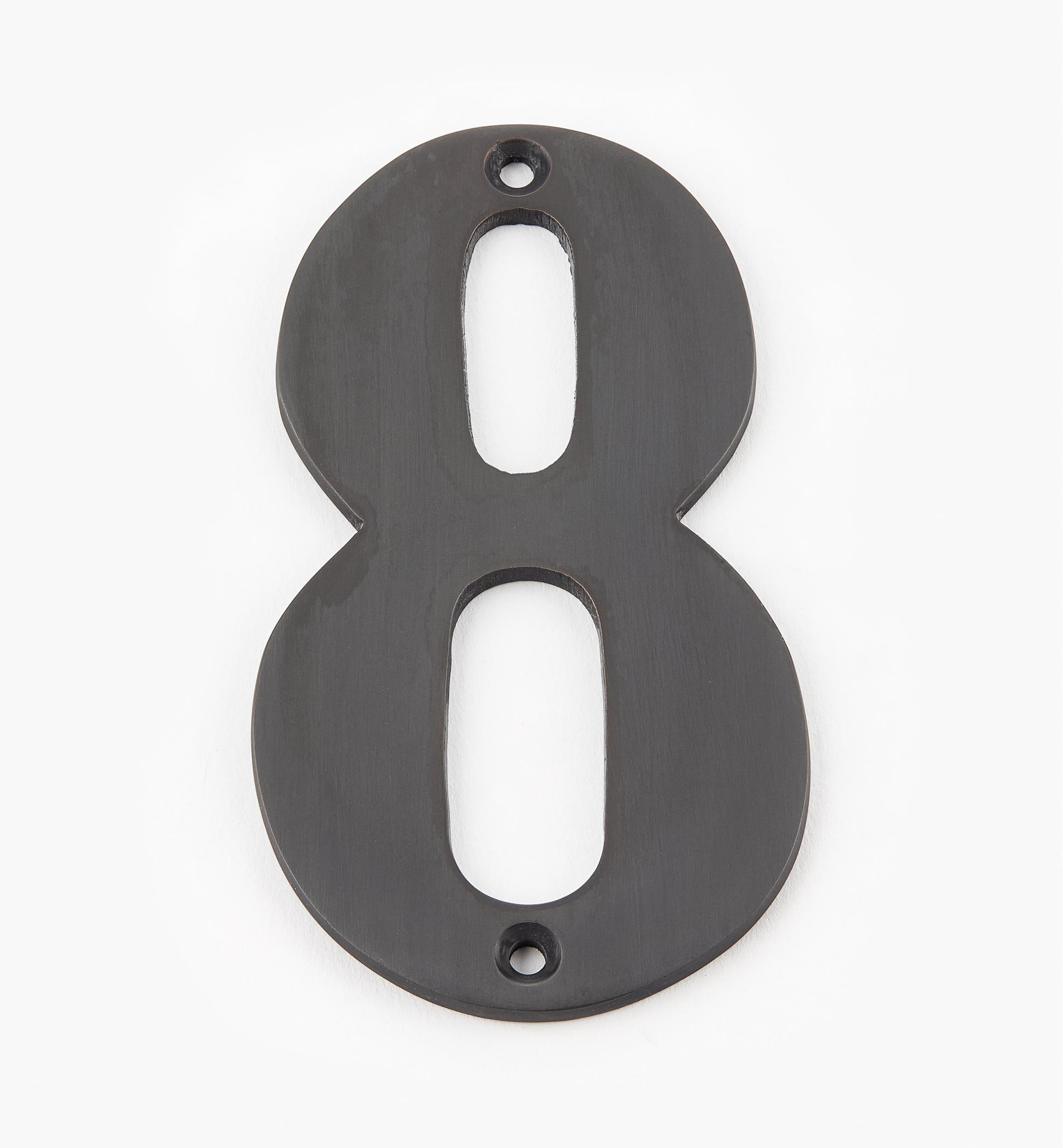 Standard Cast Brass House Numbers