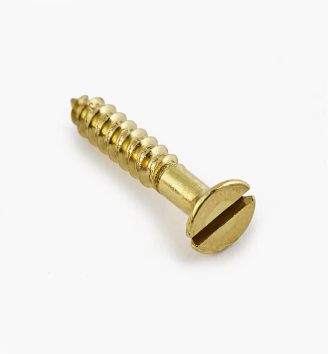 image of 5/8" #4 Flat-Head Brass Screws