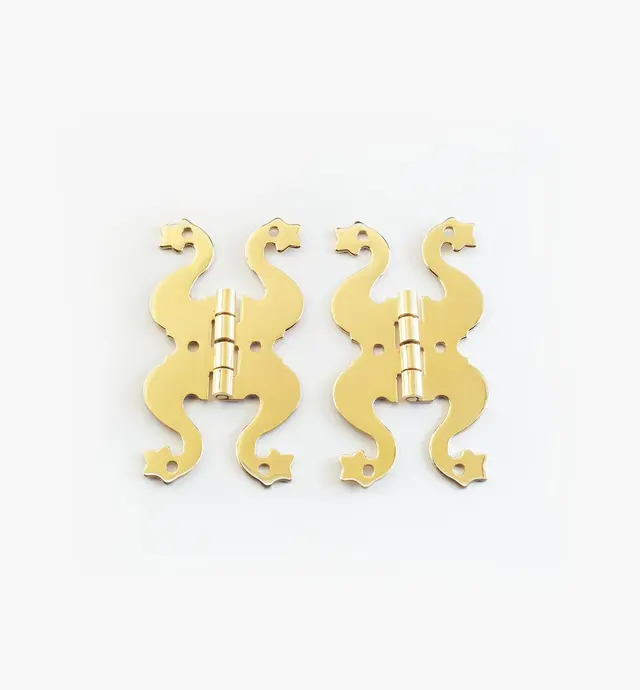 image of Brass Scroll Hinges