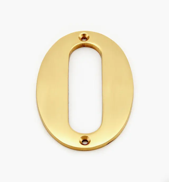 image of Standard Cast Brass House Numbers