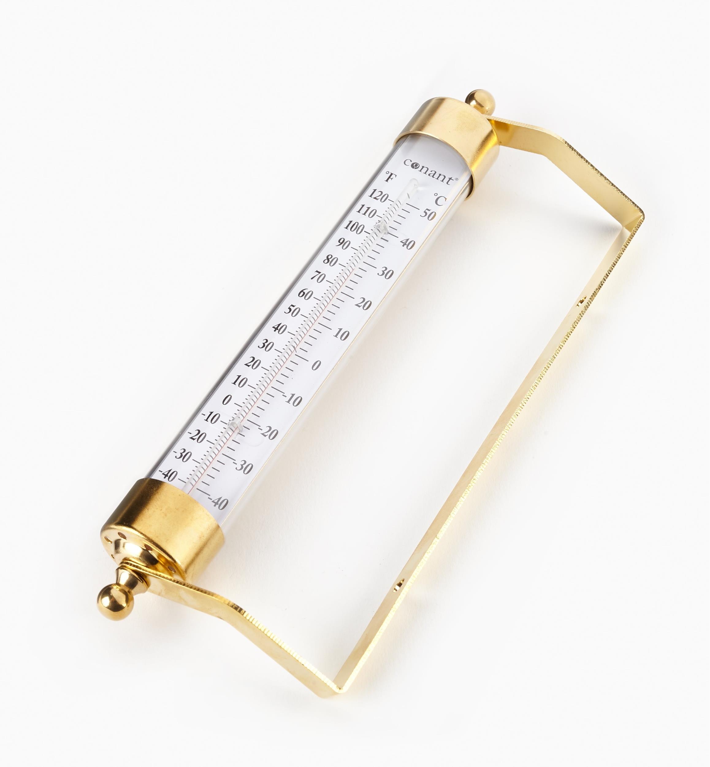 Thermomètre en laiton massif