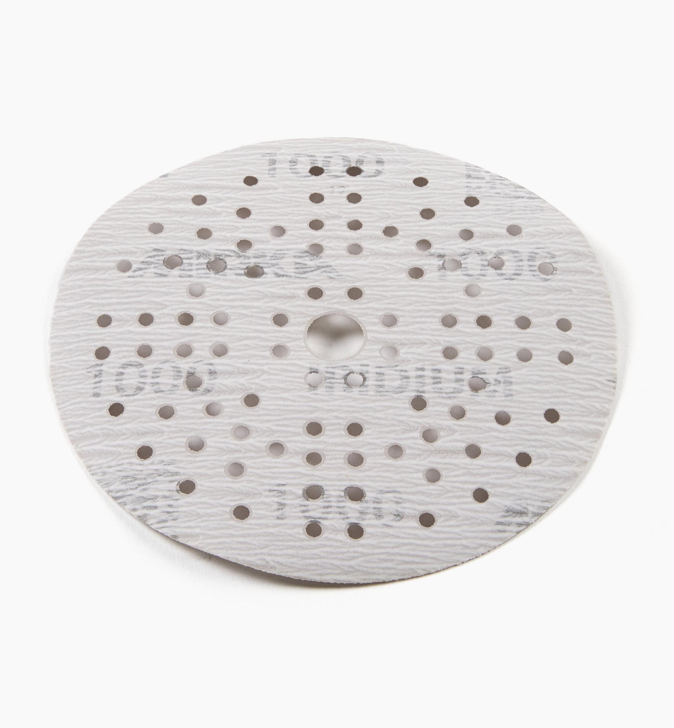 Disques abrasifs fins autoagrippants Mirka Iridium, 5 po, 89 trous