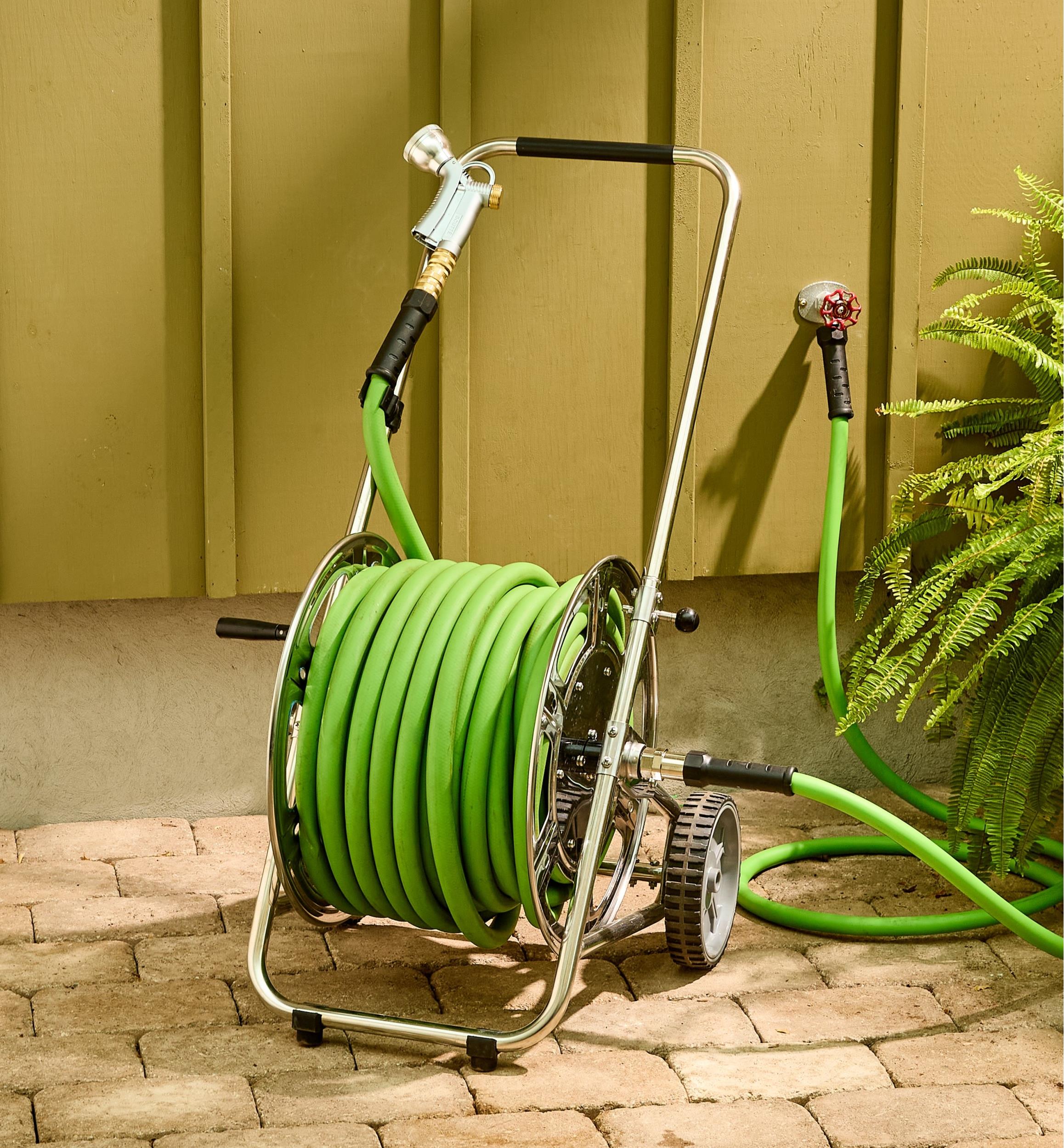 Stainless-Steel Hose Reel Cart