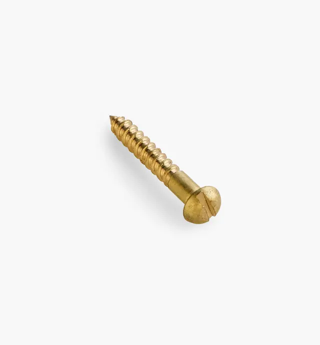image of 3/4" #4 Round-Head Brass Screws