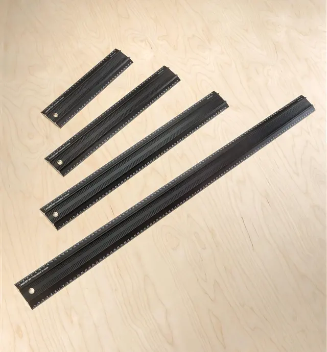image of Set of 4 Veritas Metric Shop Rules