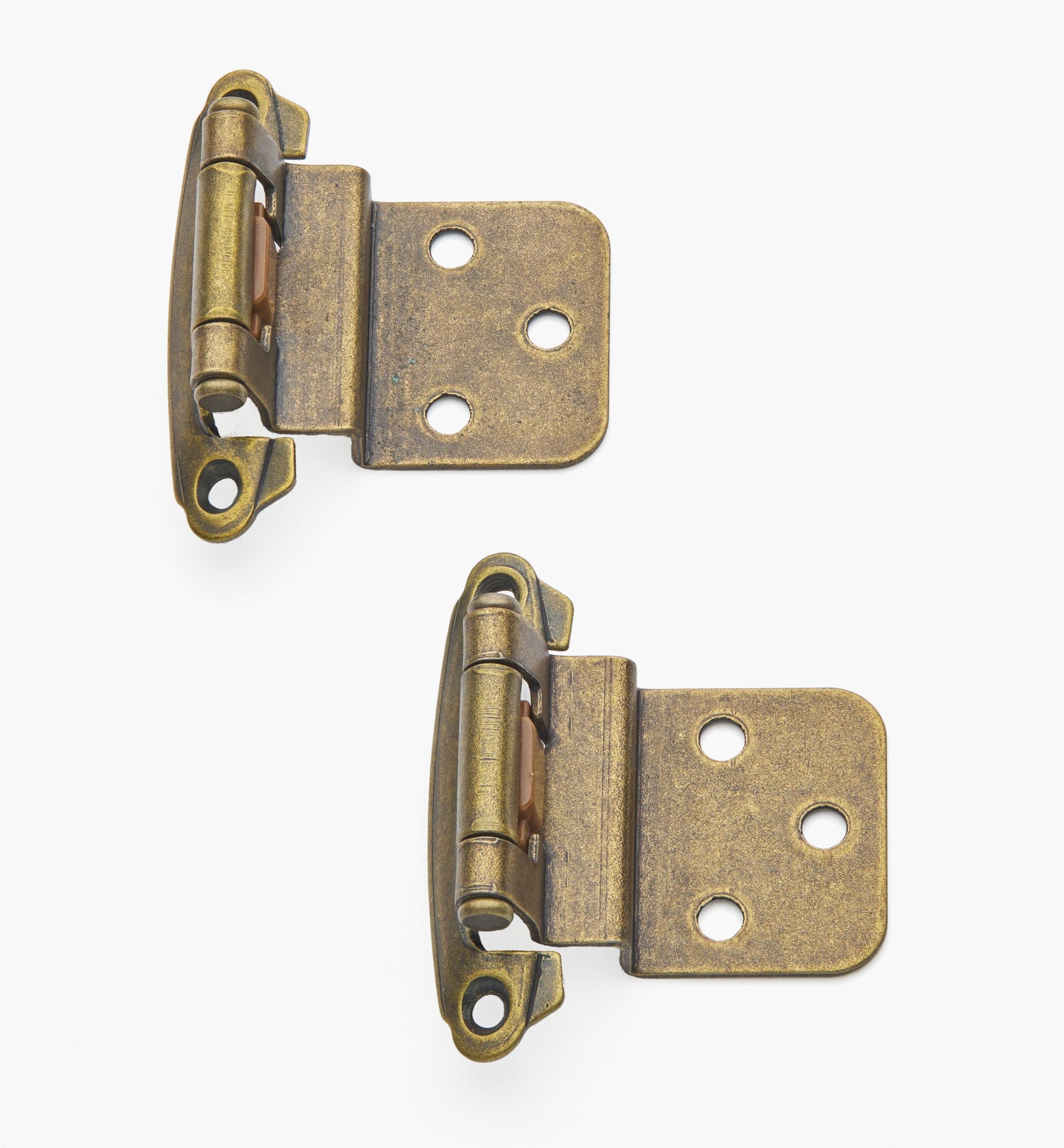 1/4" Overlay Partial-Wrap Hinges