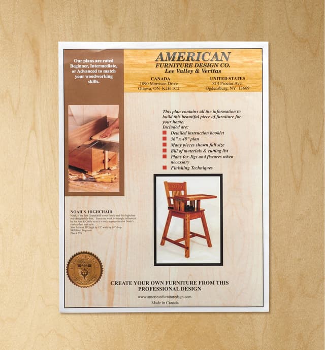image of Noah's High Chair Plan