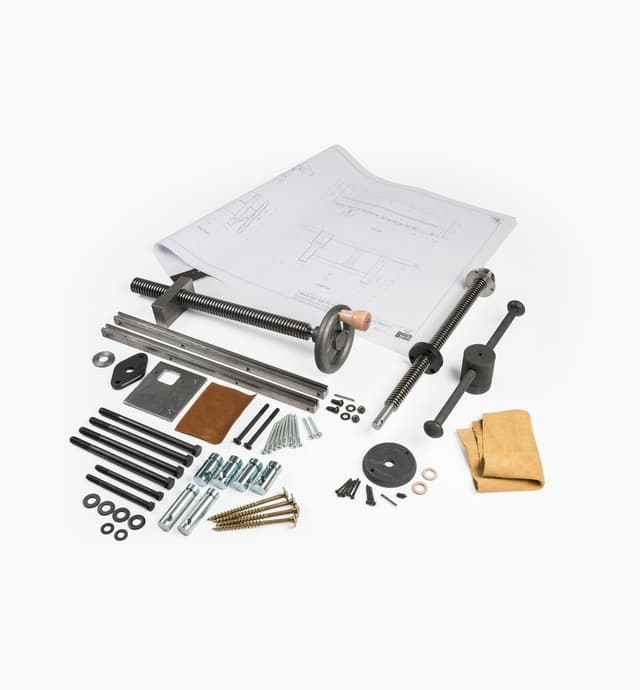 image of Plans pour établi de style Roubo et composants pour presse verticale Benchcrafted