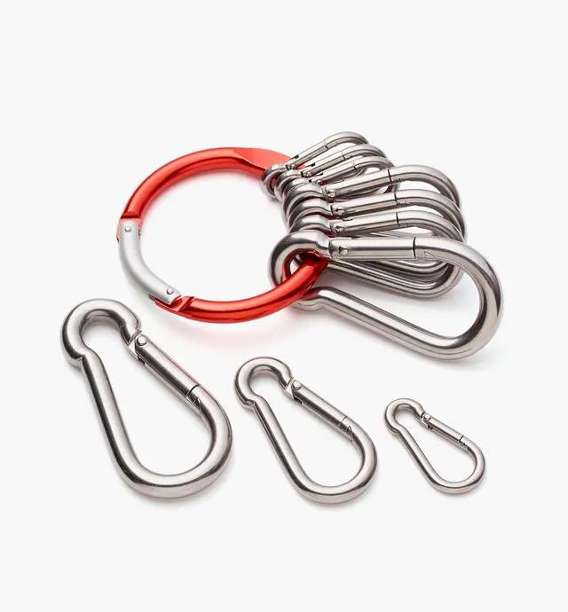 image of Stainless-Steel Carabiner Set
