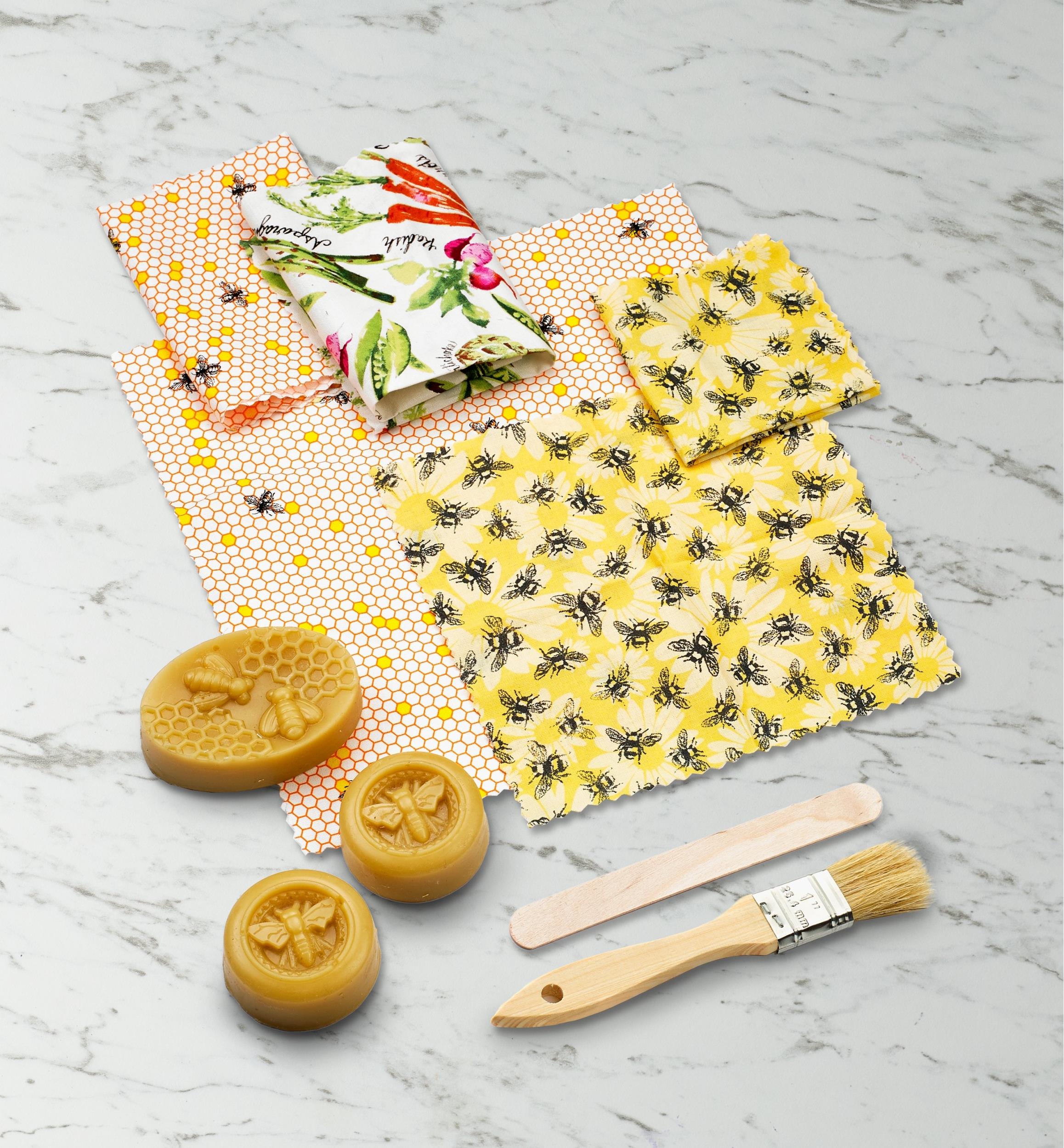 Ensemble pour emballage à la cire d'abeille