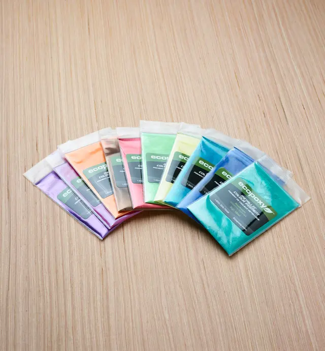 image of Set of 10 EcoPoxy Metallic Pigments
