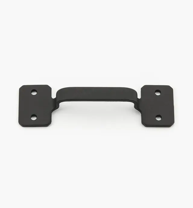 image of Poignées à embases carrées et rectangulaires, fini fer forgé