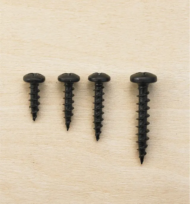 image of Pan-Head Black Steel Screws