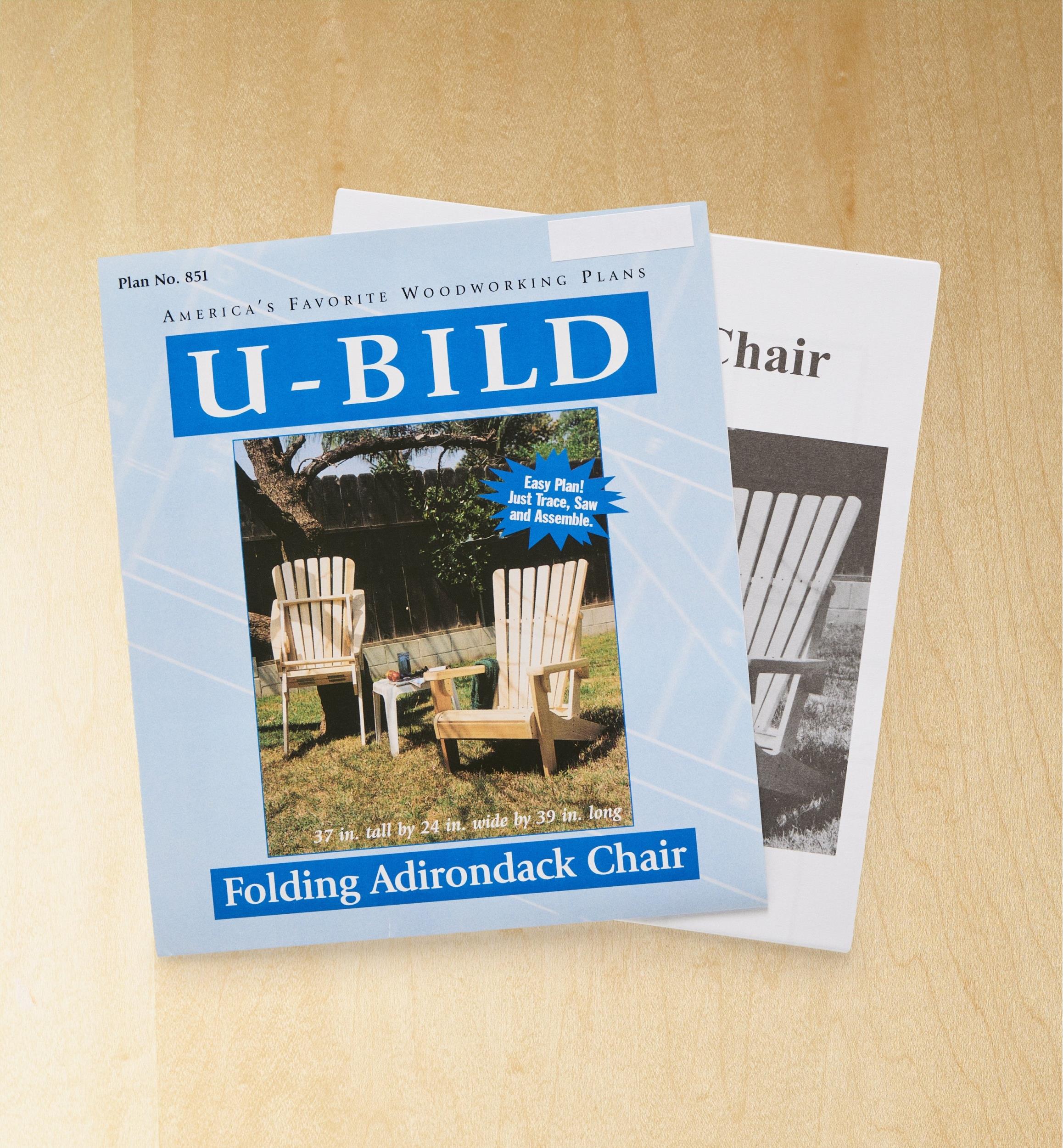 Folding Adirondack Chair Plan