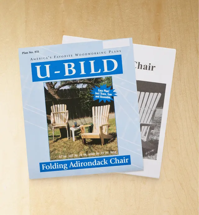 image of Folding Adirondack Chair Plan