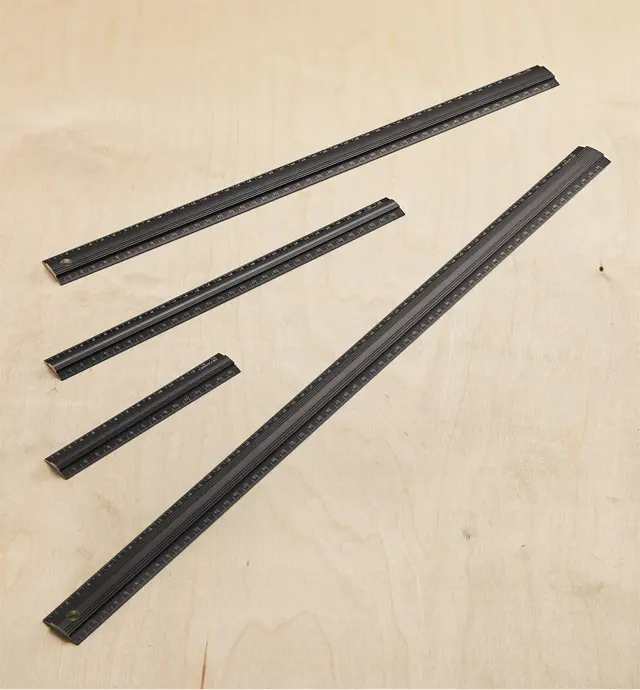 image of Set of 4 Veritas Metric Aluminum Bench Rules