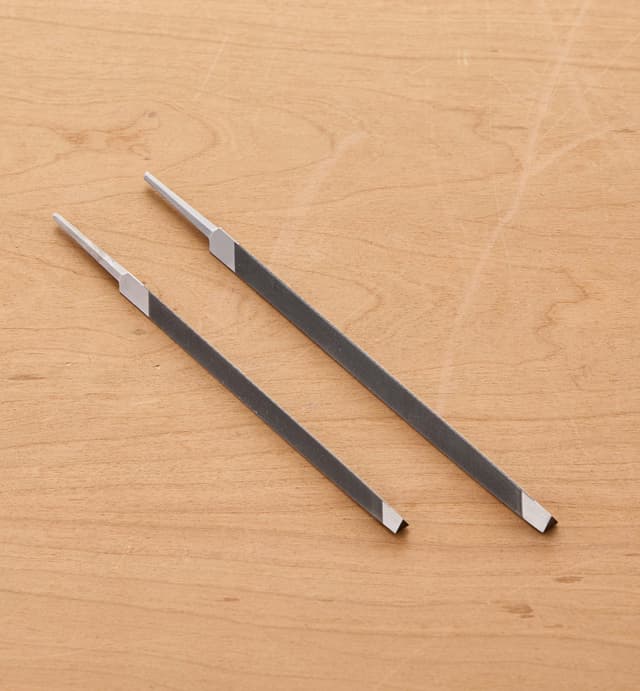 image of Tiers-points d'affûtage effilés minces pour scie