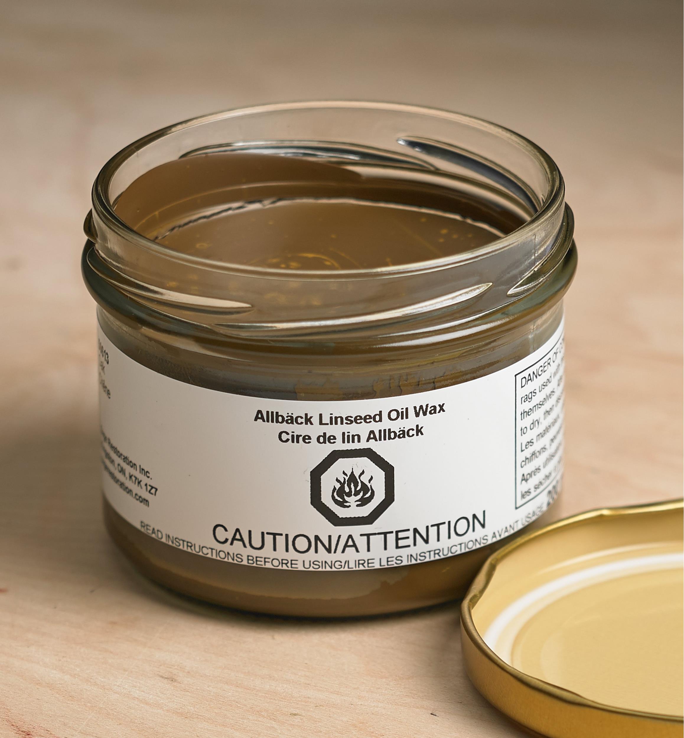 Cire à l'huile de lin Allbäck
