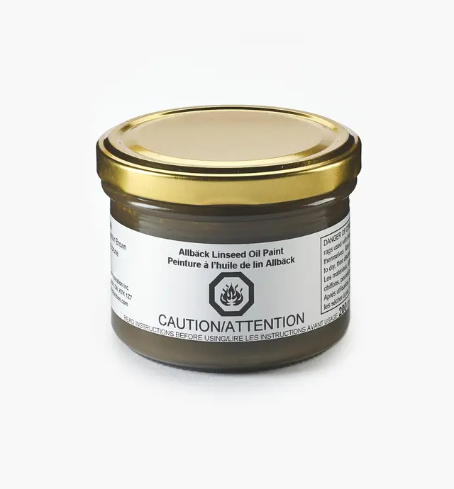 image of Allbäck Houghton Brown Linseed Oil Paint