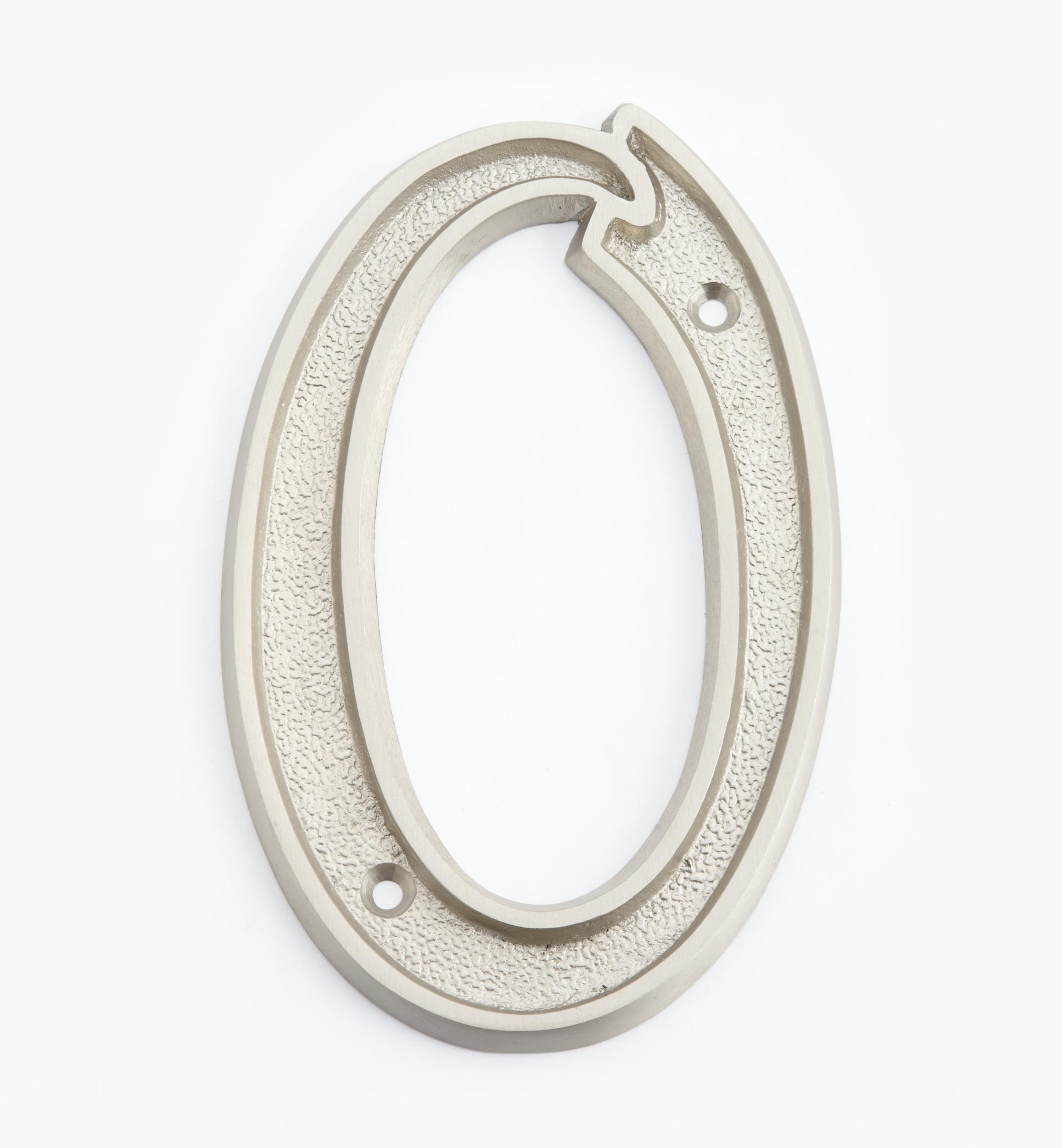 Italic Cast Brass House Numbers