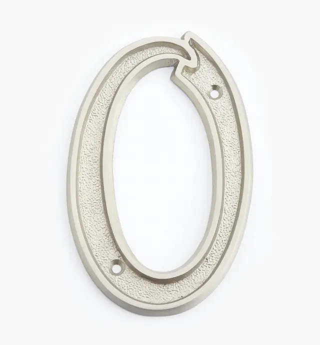 image of Italic Cast Brass House Numbers