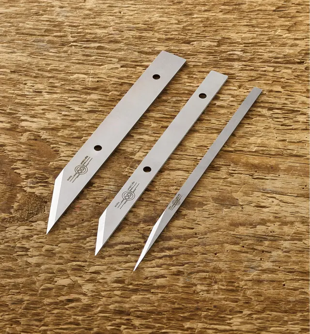 image of Hock Double-Bevel Violin Knife Blades