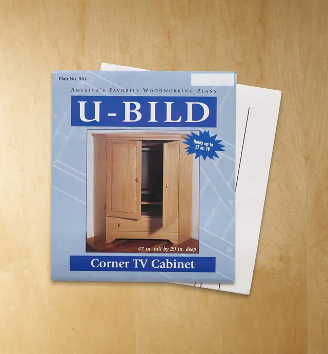 image of Corner TV Cabinet Plan