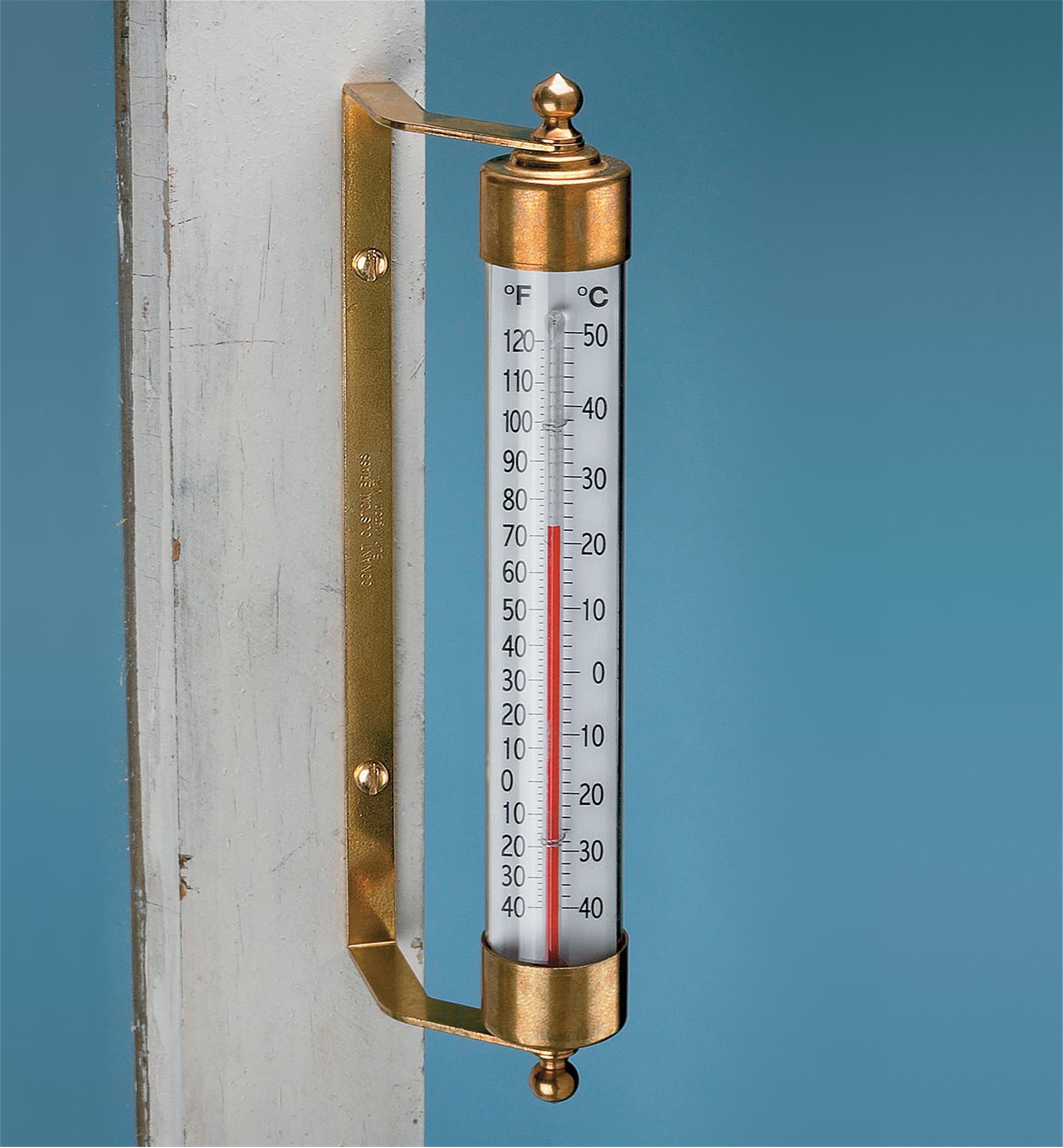 Thermomètre en laiton massif