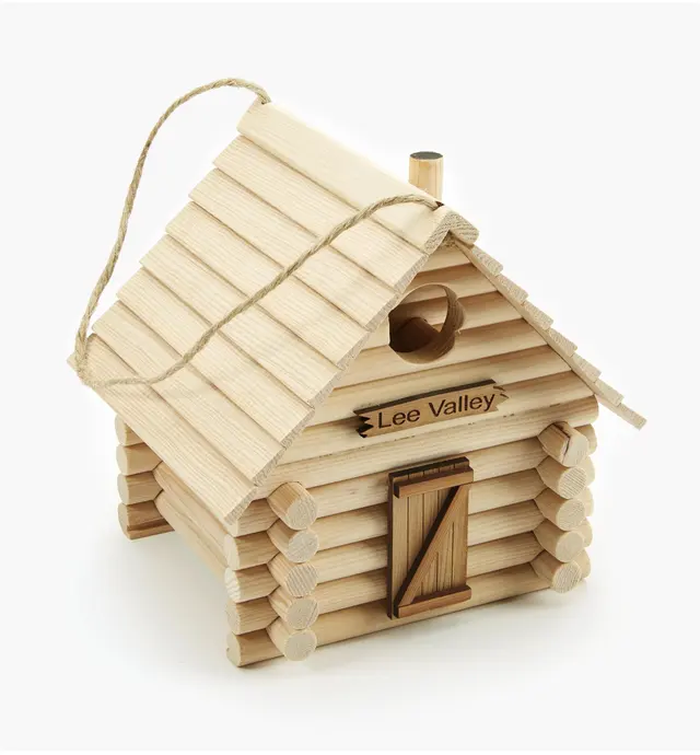 image of Log Cabin Birdhouse Kit